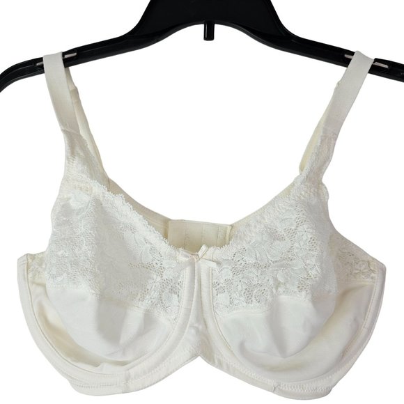 Lilyette Intimates & Sleepwear Lilyette Womens Lace Ivory Bra